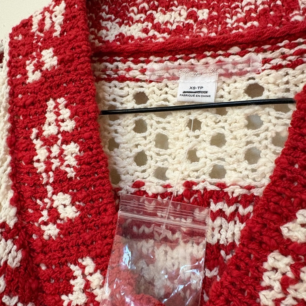 NWOT Urban Outfitters Kimchi Blue Libby Oversized Fairisle Knit Cardigan Size XS - Picture 10 of 16
